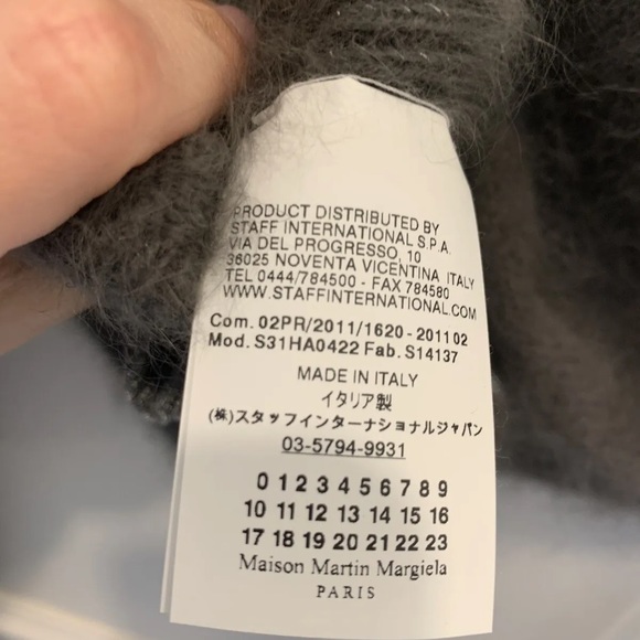 Maison Martin Margiela Mohair Grey Sweater Size XS - Picture 6 of 7